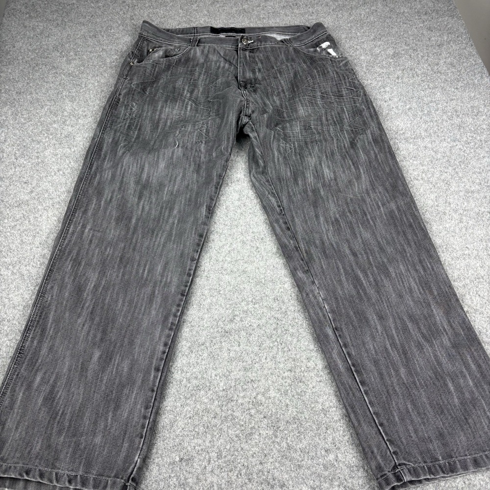 Southpole 4180 Jeans Mens 42 (Fits 40x34) Y2K Black Wash Baggy Skater Streetwear